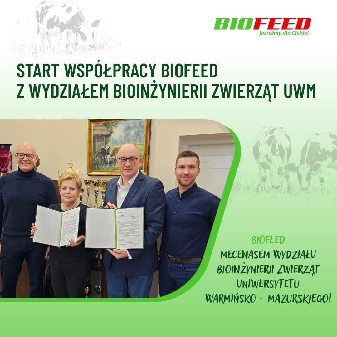BIOFEED mecenasem Wydziału Bioinżynierii Zwierząt UWM!